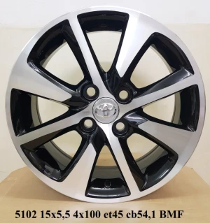 Bộ 04 Lazang ô tô 15 inch PCD 4x100 mẫu AZ-5102