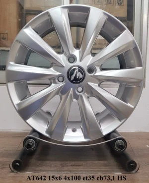 Bộ 04 Lazang ô tô 15 inch PCD 4x100 mẫu AZ-AT642 HS