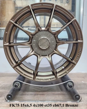 Bộ 04 Lazang ô tô 15 inch PCD 4x100 mẫu AZ-FK75 - Xe Hơi AZ