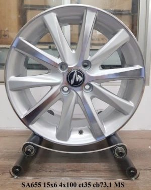 Bộ 04 Lazang ô tô 15 inch PCD 4x100 mẫu AZ-SA655 - Xe Hơi AZ