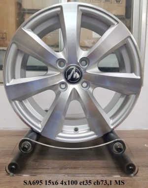 Bộ 04 Lazang ô tô 15 inch PCD 4x100 mẫu AZ-SA695 - Xe Hơi AZ