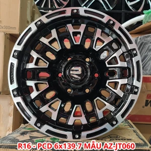 Bộ 04 Lazang ô tô 16 inch PCD 6x139.7 Mẫu AZ-JT060
