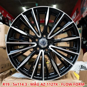 Bộ 04 Lazang ô tô 19 inch PCD 5x114.3 Mẫu AZ-1127X (Flow Form)