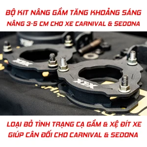 Bộ kit nâng gầm cho xe Kia Carnival và Sedona