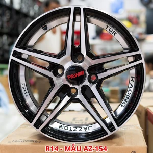 Bộ Lazang đúc oto 14 inch PCD 4x100 Mẫu AZ-154