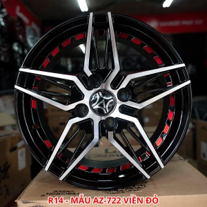 Bộ Lazang ô tô 14 inch PCD 4 100 mẫu AZ-722 - Xe Hơi AZ
