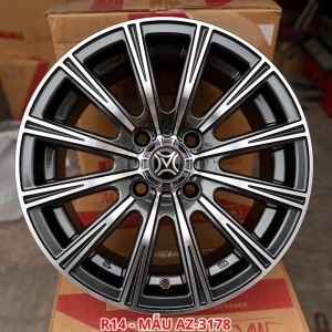 Bộ Lazang ô tô 14 inch PCD 4x100 mẫu AZ-3178