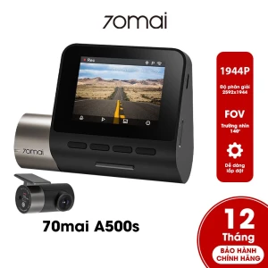Camera hành trình ô tô Xiaomi 70mai A500S 2.7K - 2 mắt - Bản quốc tế - Xe Hơi AZ