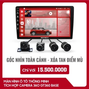 Màn hình android ô tô tích hợp camera 360 Gotech GT360 BASE