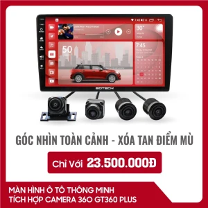 Màn hình android ô tô tích hợp camera 360 Gotech GT360 Plus