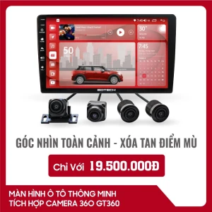 Màn hình android ô tô tích hợp camera 360 Gotech GT360