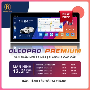 Màn Hình Android OLEDPRO Premium 12.3 inch(Ram 3-6GB/Rom 32-128/Chip 8x(1.8 2.8Ghz)/Cam 360) - Xe Hơi AZ