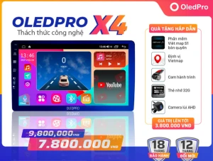 Màn Hình Android OledPro X4 New (Ram 3/Rom 32/Chip 8x1.8Ghz)