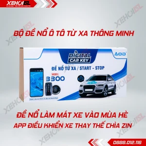 Nâng cấp Smartkey Đề nổ từ xa Đi xa Auto Lock Điều khiển qua app Bluetooth - Xe Hơi AZ