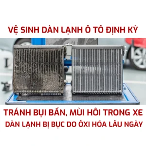 Vệ sinh dàn lạnh điều hòa ô tô