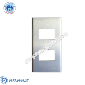 Mặt kim loại bằng nhôm dùng cho 2 thiết bị - Model WEG6502-1