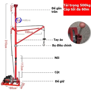 CẨU XOAY MINI 500KG