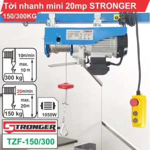 Máy tời điện nhanh mini 20m/p STRONGER 150KG