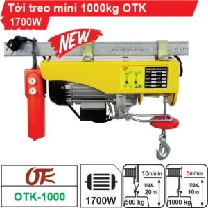 Máy tời treo mini 1000kg OTK