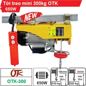 Máy tời treo mini 300kg OTK