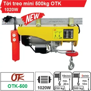 Máy tời treo mini 500kg OTK