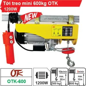 Máy tời treo mini 600kg OTK