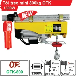 Máy tời treo mini 800kg OTK