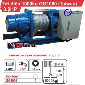 TỜI ĐIỆN 1 TẤN KIO WINCH GG-1060