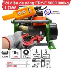 Tời Điện 1000kg Đa Năng ERY-E 1700W