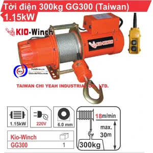 TỜI ĐIỆN 300KG KIO WINCH GG-300
