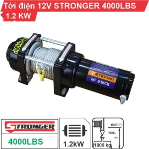 Tời điện kéo xe 12V 4000LBS STRONGER
