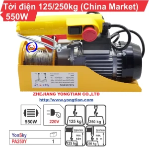 TỜI ĐIỆN YONSKY 125KG - 250KG 550W