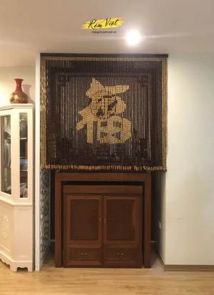 Rèm hạt gỗ mã RHG011| Gỗ tự nhiên 100% | Gia công tỉ mỉ