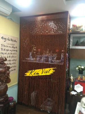 Rèm hạt gỗ mã RHG012| Gỗ tự nhiên 100% | Gia công tỉ mỉ