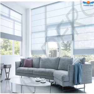 Rèm roman 1 lớp mã RM014 | Vải nhập khẩu Hàn Quốc