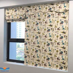 Rèm roman 2 lớp mã RM004 | Cản sáng tuyệt đối giá tốt