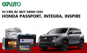 Bình ắc quy xe Honda Passport, Integra, Inspire: Bảng giá và thông số kỹ thuật