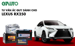 Bình ắc quy xe Lexus RX250: Bảng giá và thông số kỹ thuật