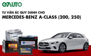 Bình ắc quy xe Mercedes-Benz A-Class (200, 250): Bảng giá và thông số kỹ thuật