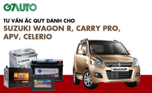 Bình ắc quy xe Suzuki Wagon R, Carry Pro, APV, Celerio: Bảng giá và thông số kỹ thuật