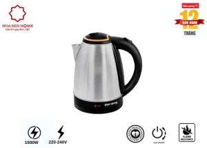 Ấm đun nước siêu tốc EKT06 1518 BL 1500W, 1.8L, inox 201, nhựa PP màu đen
