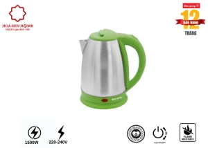 Ấm đun nước siêu tốc EKT07 1518 GR 1500W, 1.8L, inox 201, nhựa PP màu xanh