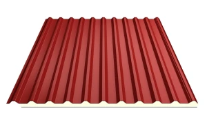 Tôn cách nhiệt PU màu đỏ BRL01 16mm 0.35mm