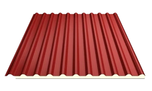 Tôn cách nhiệt PU màu đỏ BRL01 16mm 0.50mm