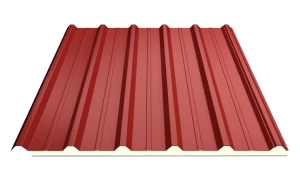 Tôn cách nhiệt PU màu đỏ BRL01 18mm 0.40mm