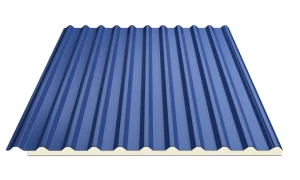 Tôn cách nhiệt PU màu xanh BBL04 16mm 0.45mm