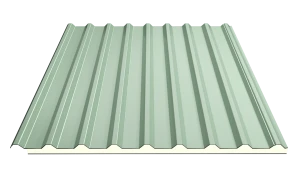 Tôn cách nhiệt PU màu xanh BGL01 18mm 0.5mm