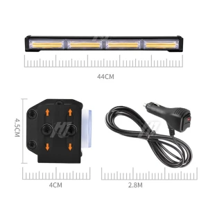 Đèn police chớp xanh đỏ, đèn cảnh sát, cảnh báo khẩn cấp, lắp trên nóc ,lưới tản nhiệt xe cảnh sát, xe ưu tiên 44CM DC12-24V