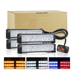 Đèn police chớp xanh đỏ, đèn xe cảnh sát, xe ưu tiên, cảnh báo khẩn cấp 24 LED