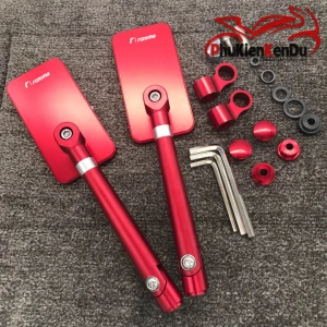 KÍNH CHIẾU HẬU IPHONE 4 MỘT CẶP XOAY 360 ĐỘ ĐỎ HÀNG LOẠI I